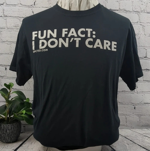 "Fun fact I don't care" t shirt humor funny, XL - Picture 1 of 6